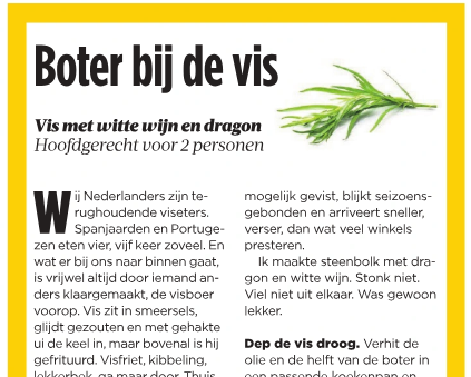 Boter bij de vis - Volkskrant 29 Januari