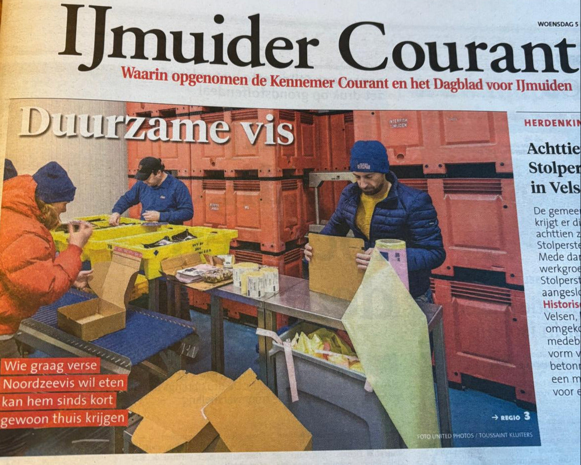 Duurzame vis - IJmuider Courant 5 Maart