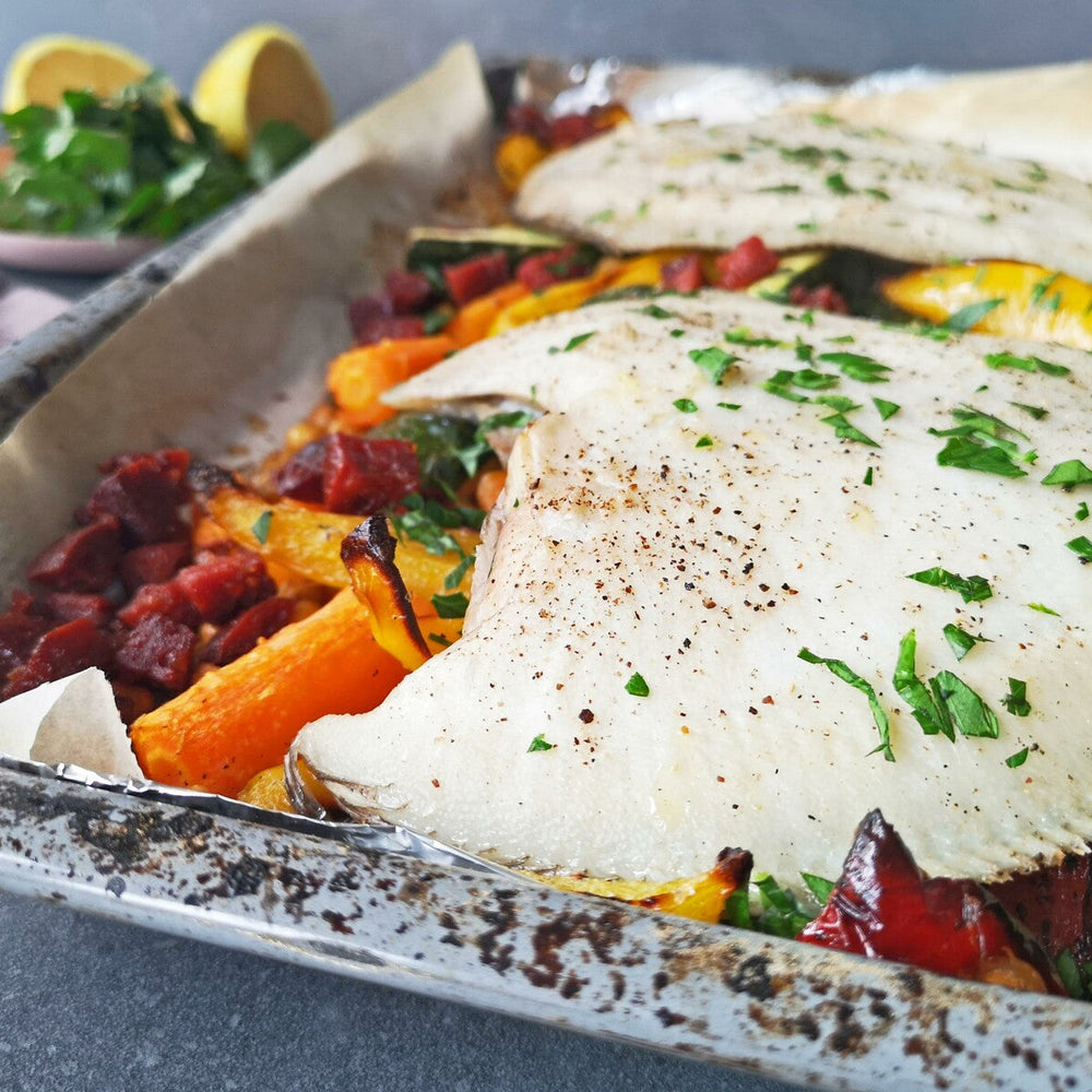 Griet met geroosterde groenten uit de oven